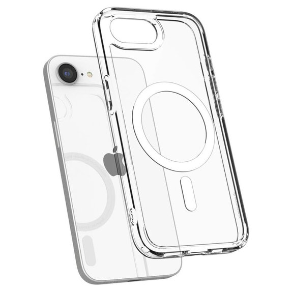 Spigen - Carcasă Ultra Hybrid cu MagSafe pentru iPhone 16e, albă