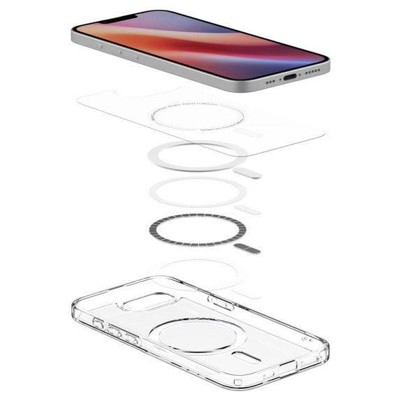 Spigen - Carcasă Ultra Hybrid cu MagSafe pentru iPhone 16e, albă