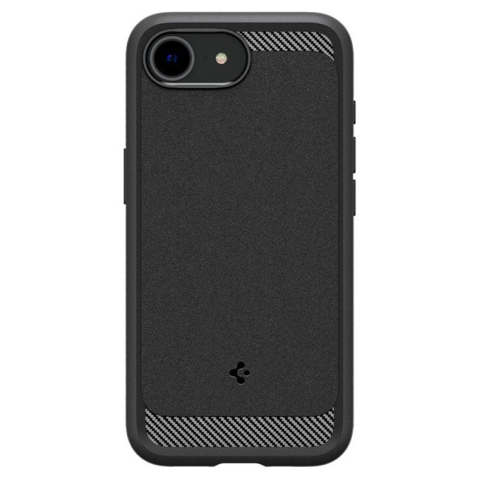 Spigen - Carcasă Rugged Armor cu MagSafe pentru iPhone 16e, Matte Black