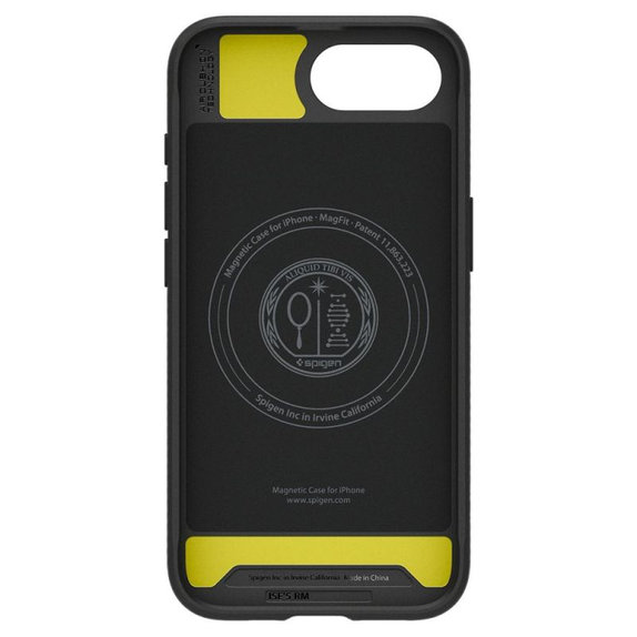Spigen - Carcasă Rugged Armor cu MagSafe pentru iPhone 16e, Matte Black