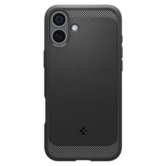 Spigen - Carcasă Rugged Armor cu MagSafe pentru iPhone 16, Matte Black