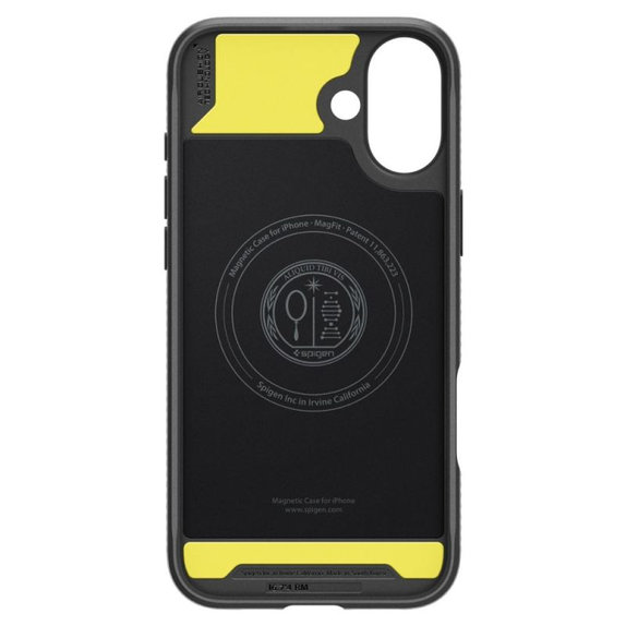 Spigen - Carcasă Rugged Armor cu MagSafe pentru iPhone 16, Matte Black