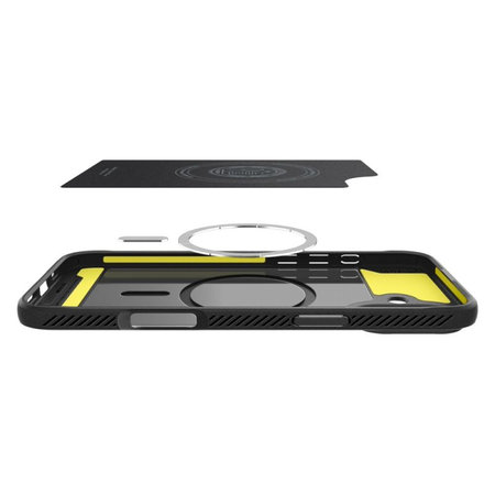 Spigen - Carcasă Rugged Armor cu MagSafe pentru iPhone 16, Matte Black