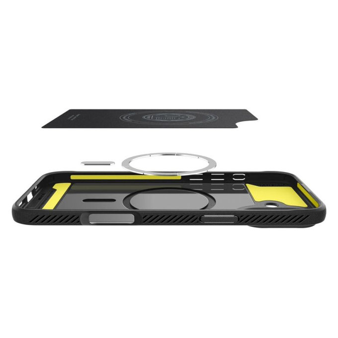 Spigen - Carcasă Rugged Armor cu MagSafe pentru iPhone 16, Matte Black
