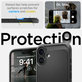 Spigen - Carcasă Rugged Armor cu MagSafe pentru iPhone 16, Matte Black