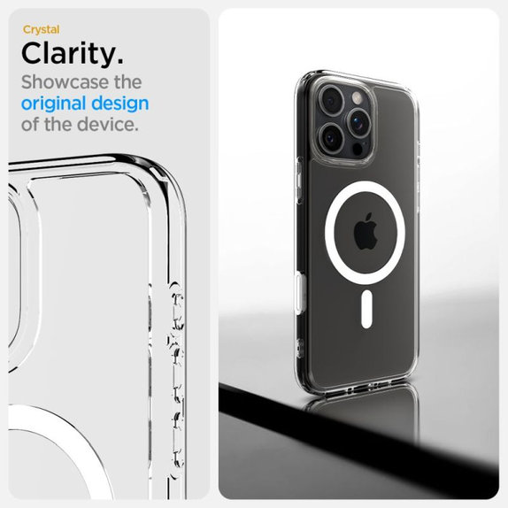 Spigen - Carcasă Ultra Hybrid "T" cu MagSafe pentru iPhone 16 Pro Max, albă