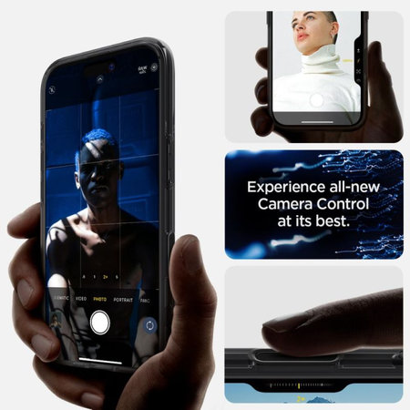 Spigen - Carcasă Ultra Hybrid "T" cu MagSafe pentru iPhone 16, Frost Black