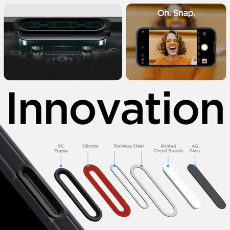 Spigen - Carcasă Ultra Hybrid "T" cu MagSafe pentru iPhone 16, Frost Black