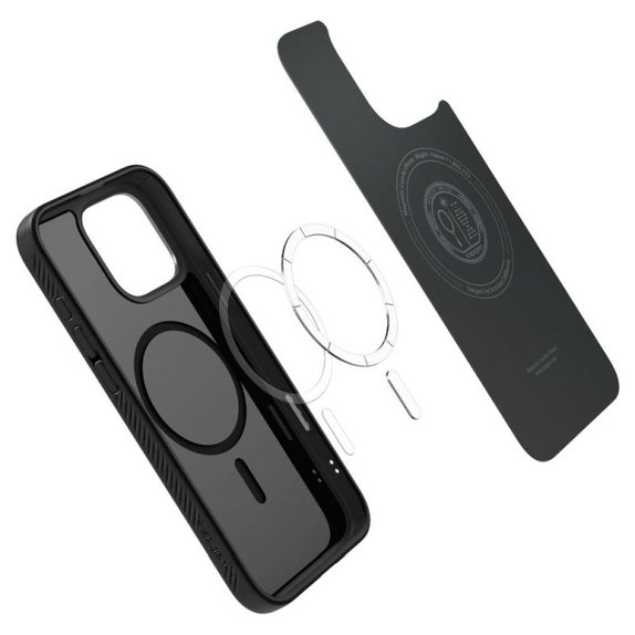 Spigen - Carcasă Liquid Air "T" cu MagSafe pentru iPhone 16 Pro, Matte Black