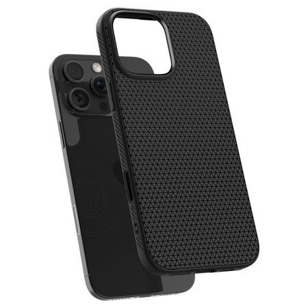 Spigen - Carcasă Liquid Air "T" cu MagSafe pentru iPhone 16 Pro, Matte Black