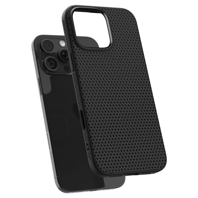 Spigen - Carcasă Liquid Air "T" cu MagSafe pentru iPhone 16 Pro, Matte Black