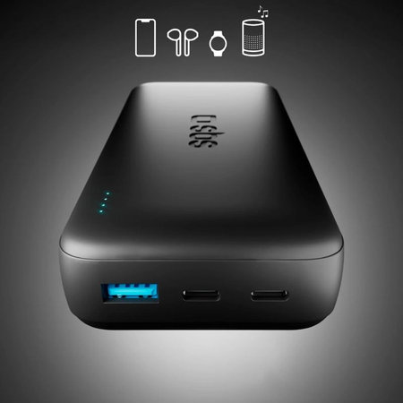 SBS - PowerBank 20000mAh, 10W, Infinity, LiFePO4, USB-C/USB-A, negru