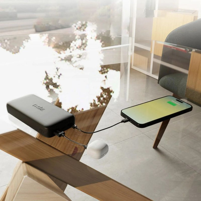 SBS - PowerBank 20000mAh, 10W, Infinity, LiFePO4, USB-C/USB-A, negru