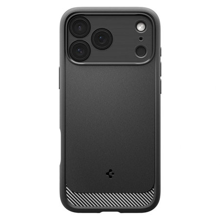Spigen - Rugged Armor husă MagSafe pentru iPhone 17 Pro Max, Matte Black