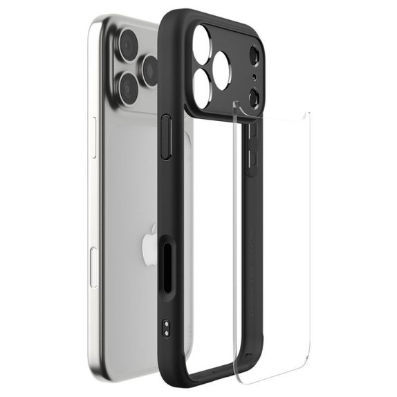 Spigen - Ultra Hybrid husă pentru iPhone 17 Pro Max, Matte Black