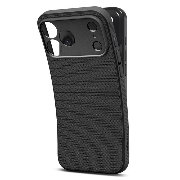 Spigen - Liquid Air husă pentru iPhone 17 Pro, Matte Black