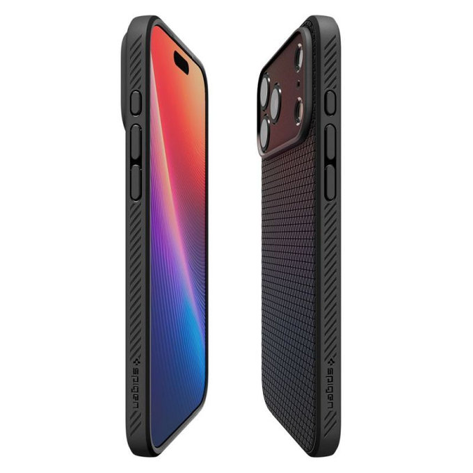 Spigen - Liquid Air husă pentru iPhone 17 Pro, Matte Black
