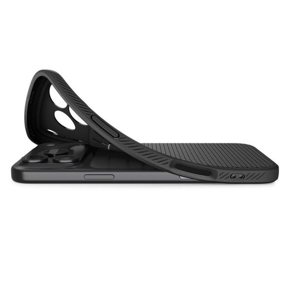 Spigen - Liquid Air husă pentru iPhone 17 Pro, Matte Black