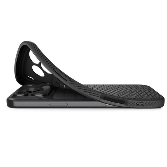 Spigen - Liquid Air husă pentru iPhone 17 Pro, Matte Black