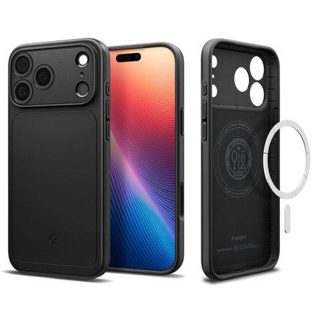 Spigen - Thin Fit husă MagSafe pentru iPhone 17 Pro, negru