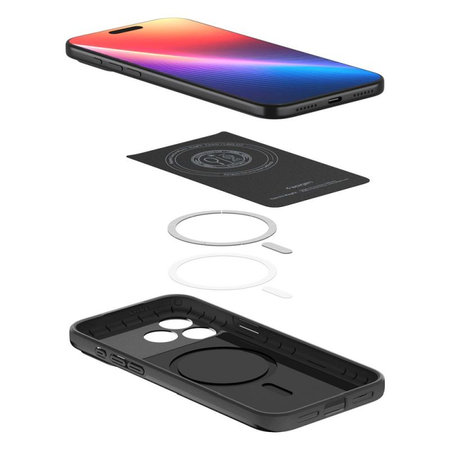 Spigen - Thin Fit husă MagSafe pentru iPhone 17 Pro, negru