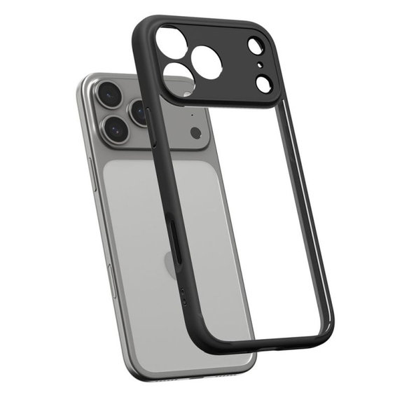 Spigen - Ultra Hybrid husă pentru iPhone 17 Pro, Matte Black