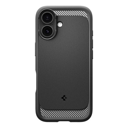 Spigen - Rugged Armor husă MagSafe pentru iPhone 17, Matte Black