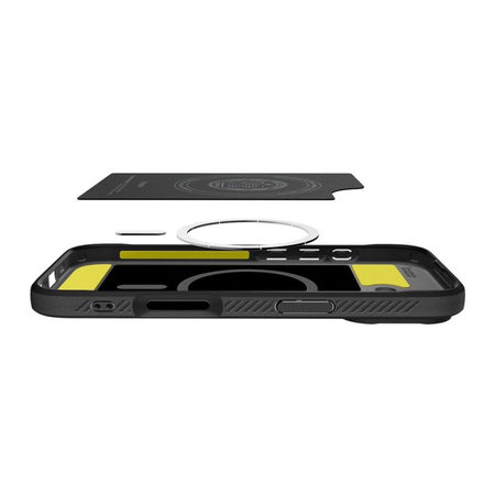 Spigen - Rugged Armor husă MagSafe pentru iPhone 17, Matte Black