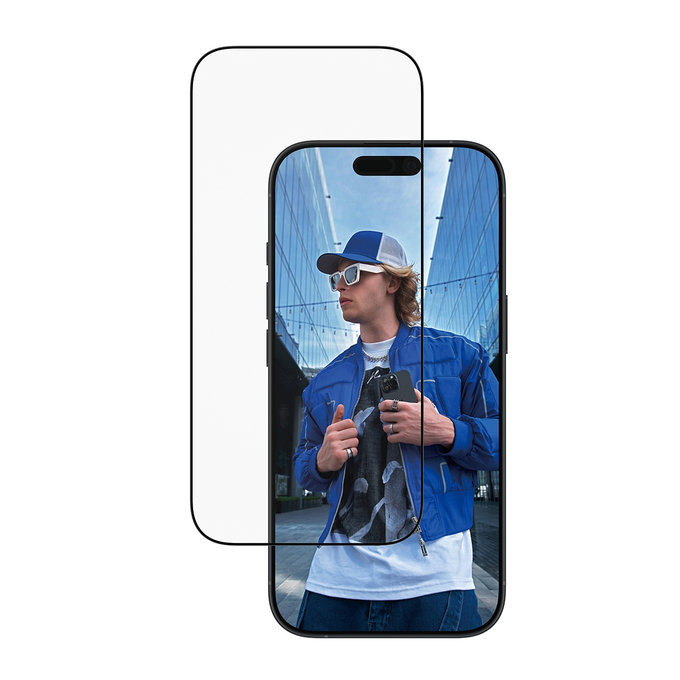 Sticlă securizată UWF cu aplicator pentru iPhone 17/16 Pro, Negru, PanzerGlass