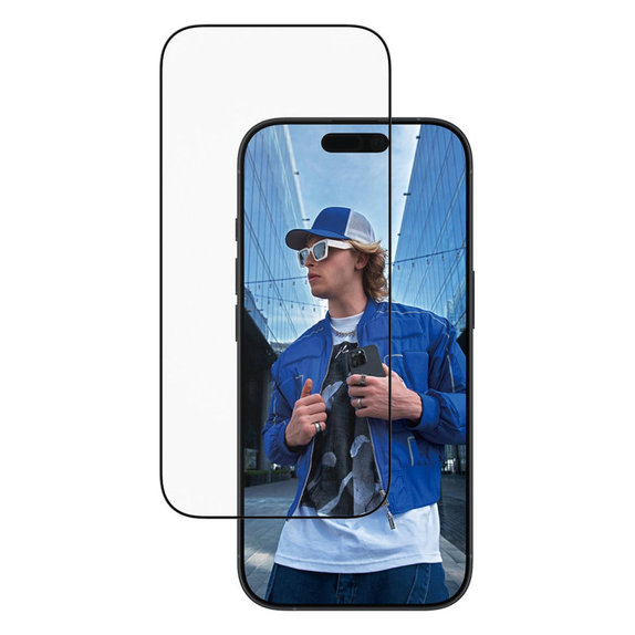 Sticlă securizată UWF cu aplicator pentru iPhone 17/16 Pro, Negru, PanzerGlass