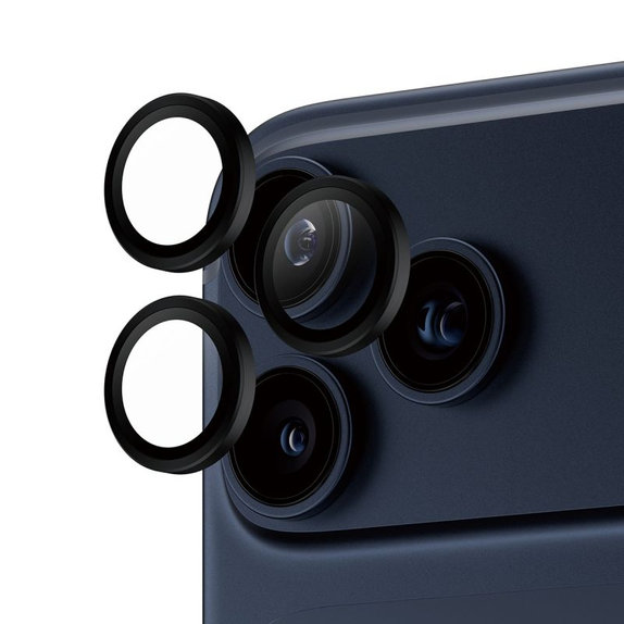 PanzerGlass - Protecție lentilă Hoops pentru iPhone 17 Pro Max/17 Pro/16 Pro Max/16 Pro, negru