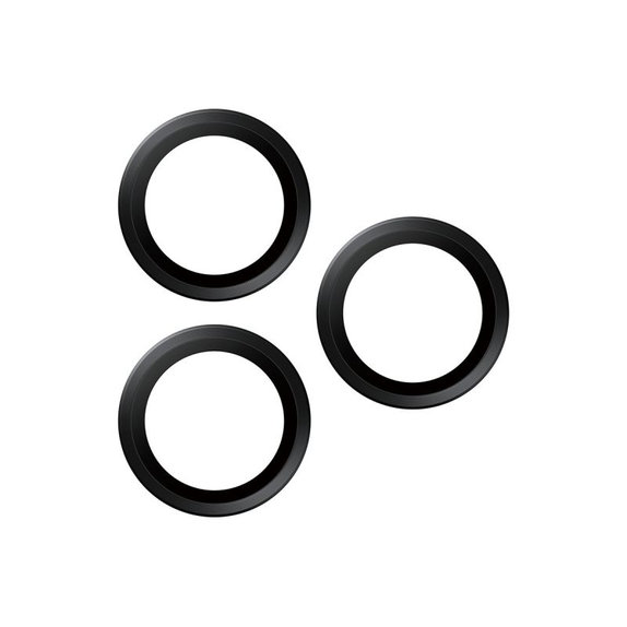 PanzerGlass - Protecție lentilă Hoops pentru iPhone 17 Pro Max/17 Pro/16 Pro Max/16 Pro, negru