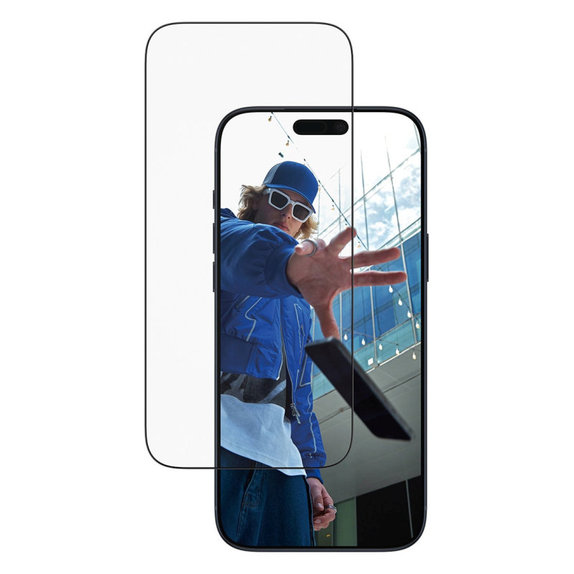Sticlă securizată UWF cu aplicator pentru iPhone 17 Pro Max, Negru, PanzerGlass