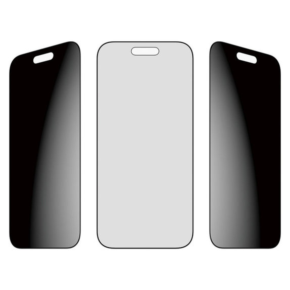 Sticlă securizată UWF 2-Way Privacy cu aplicator pentru iPhone 17 Air, Negru, PanzerGlass