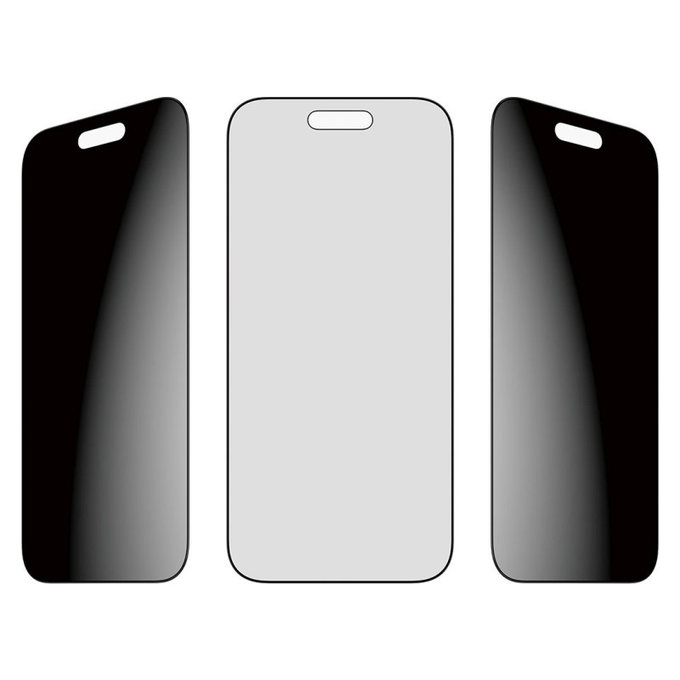 Sticlă securizată UWF 2-Way Privacy cu aplicator pentru iPhone 17 Air, Negru, PanzerGlass