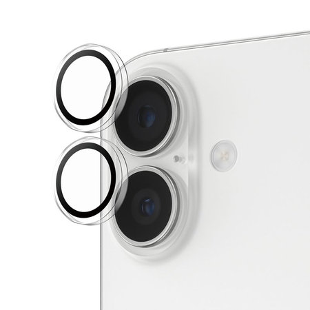 PanzerGlass - Capac de protecție a obiectivul camerei Hoops pentru iPhone 16, 16 Plus, 17, transparent