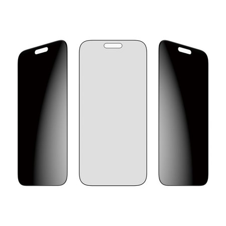 PanzerGlass - Sticlă UWF 2-Way Privacy cu aplicator pentru iPhone 17 Pro Max, negru