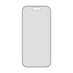 Sticlă securizată UWF 2-Way Privacy cu Fastfit pentru iPhone 17/16 Pro, Negru, PanzerGlass