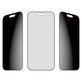 Sticlă securizată UWF 2-Way Privacy cu Fastfit pentru iPhone 17/16 Pro, Negru, PanzerGlass