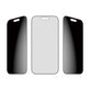 Sticlă securizată UWF 2-Way Privacy cu Fastfit pentru iPhone 17/16 Pro, Negru, PanzerGlass