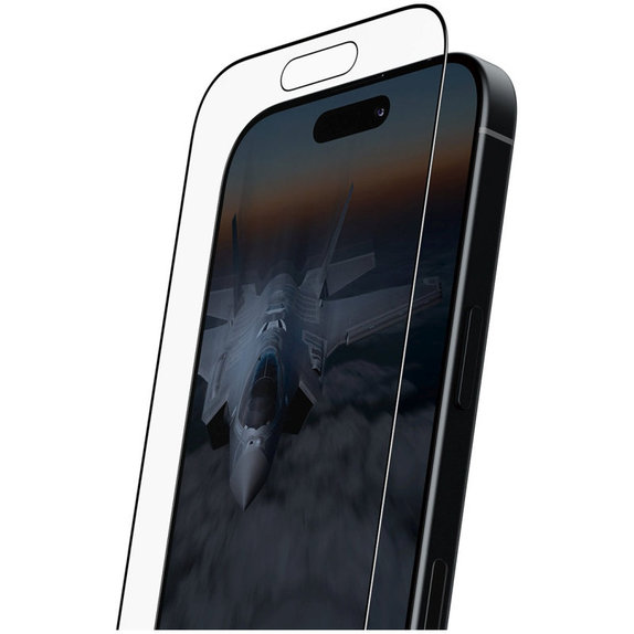 Sticlă securizată UWF Stealth cu Fastfit pentru iPhone 17/16 Pro, Negru, PanzerGlass