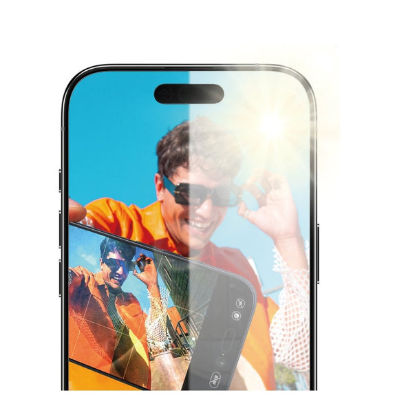 Sticlă securizată Anti-Reflective cu aplicator pentru iPhone 17 Air, Negru, PanzerGlass