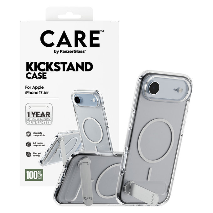 Caz Kickstand pentru iPhone Air, Transparent, PanzerGlass