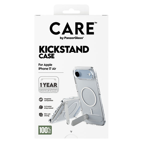 Caz Kickstand pentru iPhone Air, Transparent, PanzerGlass