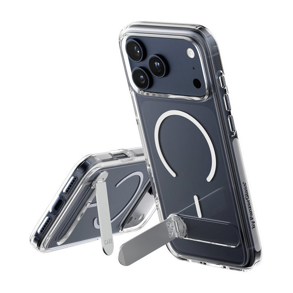 Caz Kickstand pentru iPhone 17 Pro Max, transparent, PanzerGlass