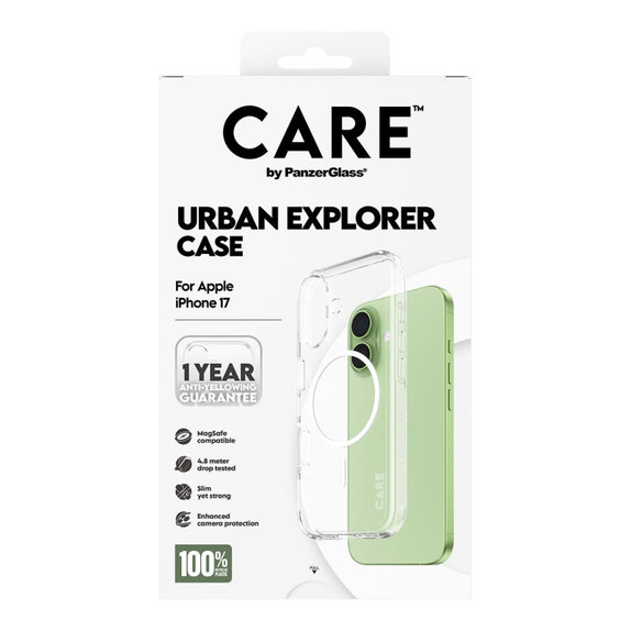 Husă Urban Explorer cu MagSafe pentru iPhone 17, Alb, CARE