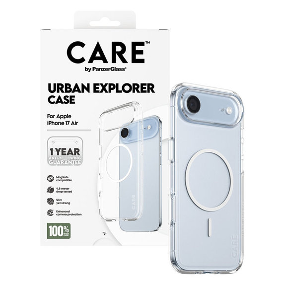 Husă Urban Explorer cu MagSafe pentru iPhone Air, Alb, CARE