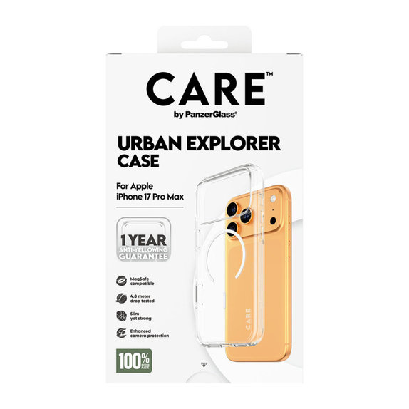Caz Urban Explorer cu MagSafe pentru iPhone 17 Pro Max, alb, PanzerGlass
