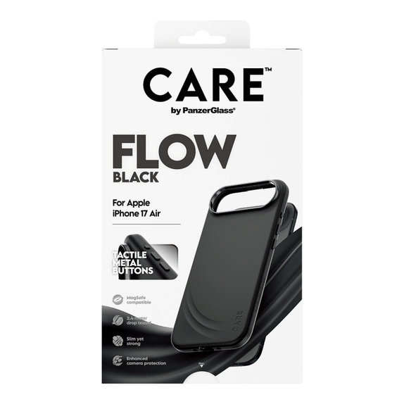 Husă FLOW cu MagSafe pentru iPhone Air, Negru, CARE