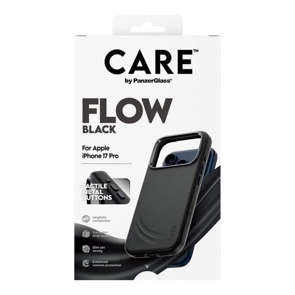 Husă FLOW cu MagSafe pentru iPhone 17 Pro, Negru, CARE